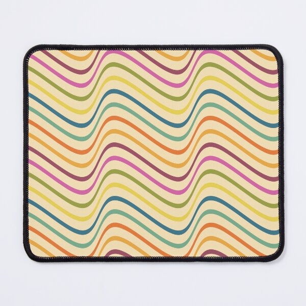 Item preview, Retro 70s Groovy Wavy Lines Pattern - Vintage Boho Mid-Century Waves designed and sold by DeeLulu.