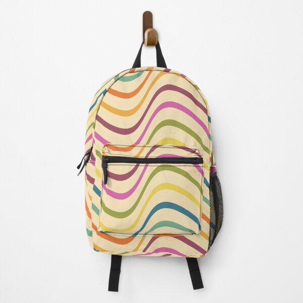Item preview, Retro 70s Groovy Wavy Lines Pattern - Vintage Boho Mid-Century Waves designed and sold by DeeLulu.