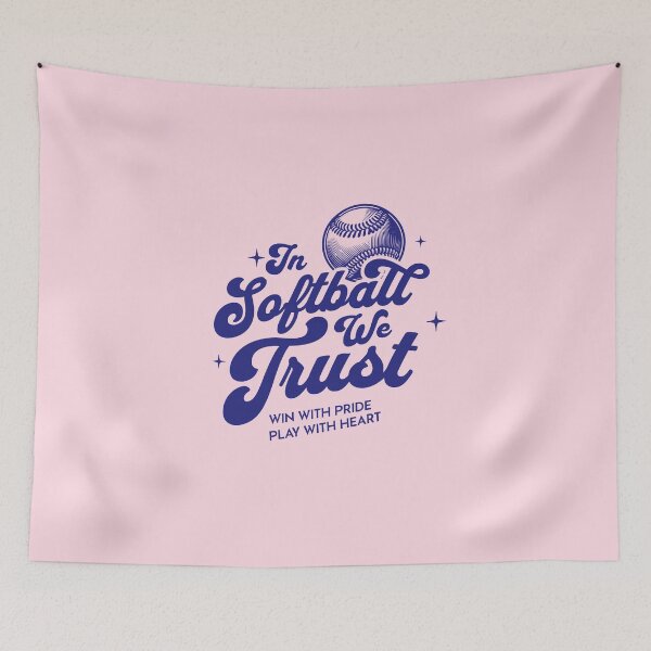 Item preview, In Softball We Trust – Win With Pride, Play With Heart designed and sold by FontenelleTees.