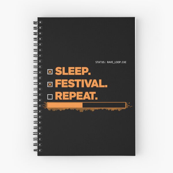 Item preview, Festival Sleep Repeat – Funny Rave & Party Design designed and sold by Fuechse.