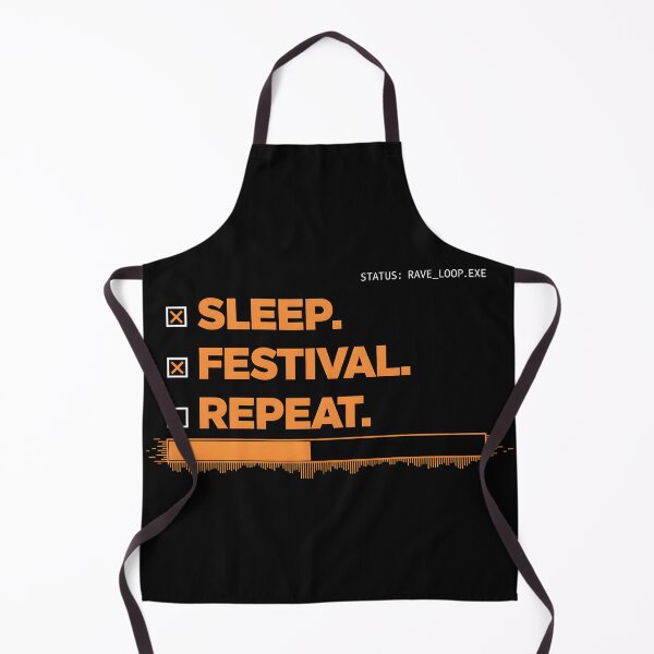 Item preview, Festival Sleep Repeat – Funny Rave & Party Design designed and sold by Fuechse.