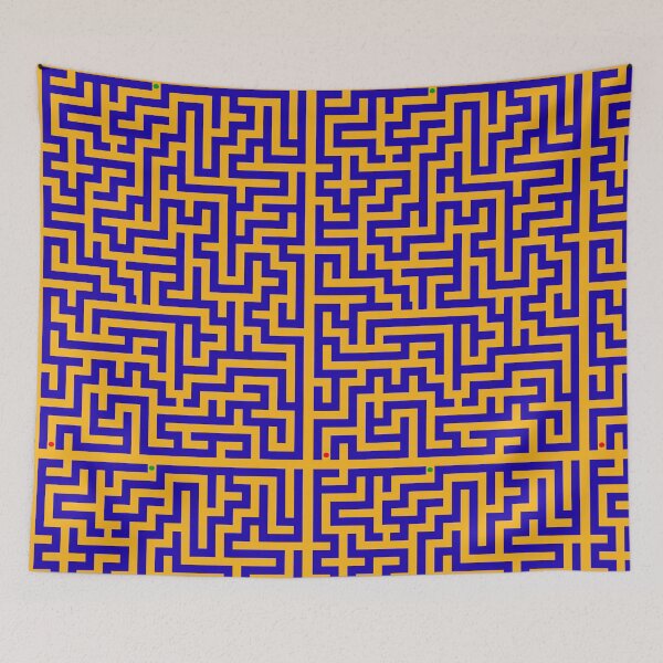Item preview, Blue maze designed and sold by absurdiculous.
