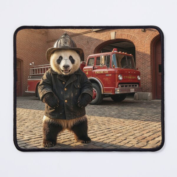 Item preview, Panda Firefighter designed and sold by Tridentulus.
