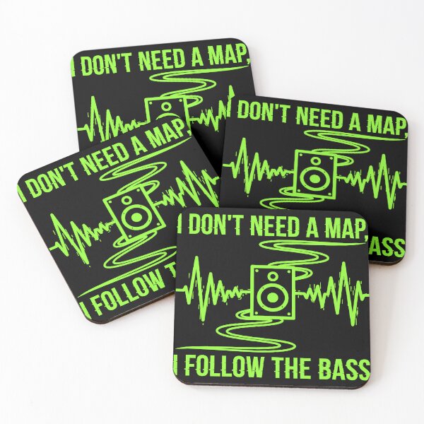 Item preview, Follow the Bass – Neon Rave & Techno Statement Design designed and sold by Fuechse.