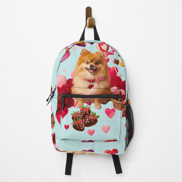 Item preview, Cute Pomeranian Dog Valentine's Day Party | Chocolate Strawberries & Treats designed and sold by E-SarnEdge.
