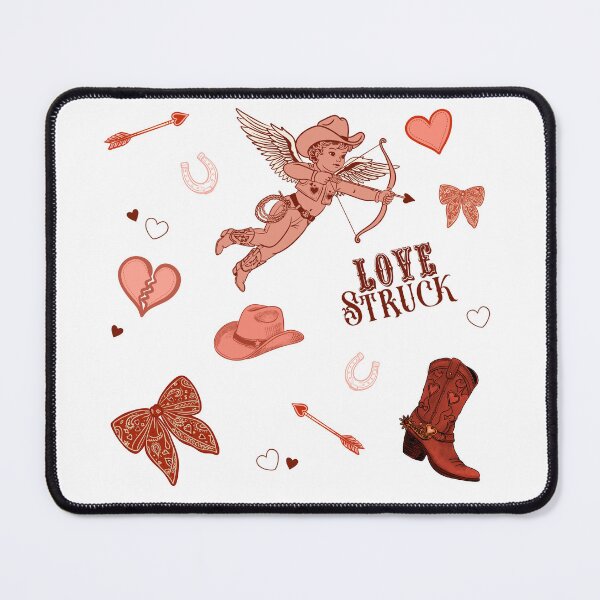 Item preview, Cowboy Cupid Seamless Pattern – Floating Icons Western Valentine (Transparent) designed and sold by MoeJoedesign .