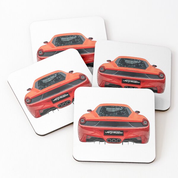 Item preview, Red Exotic Sports Car – Rear View Art designed and sold by Artuer69.