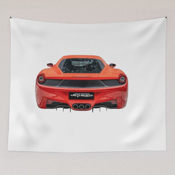 Item preview, Red Exotic Sports Car – Rear View Art designed and sold by Artuer69.
