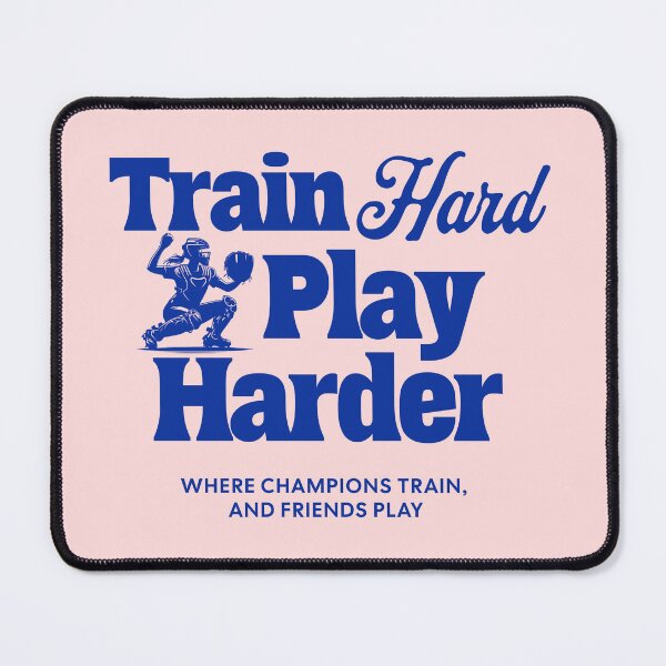 Item preview, Softball Training Mindset – Train Hard Play Harder designed and sold by FontenelleTees.