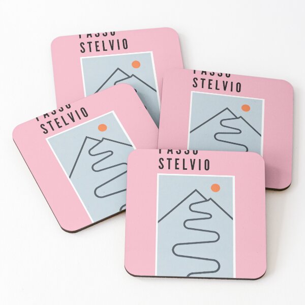 Item preview, Stelvio Pass – Minimalist Alpine Pass Icon (Abstract Road) designed and sold by malero-design.