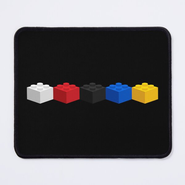 Item preview, White Red Black Blue Yellow Bricks designed and sold by The Common Tee.