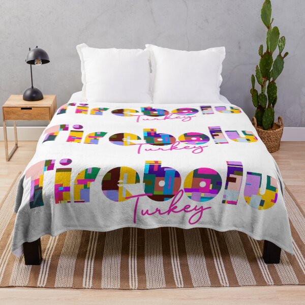 Item preview, Tirebolu, Turkey, Vibrant Abstract City Typography Art designed and sold by Wanderful-roads.