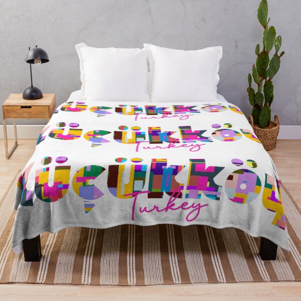 Item preview, Küçükköy, Turkey, Vibrant Abstract City Typography Art designed and sold by Wanderful-roads.