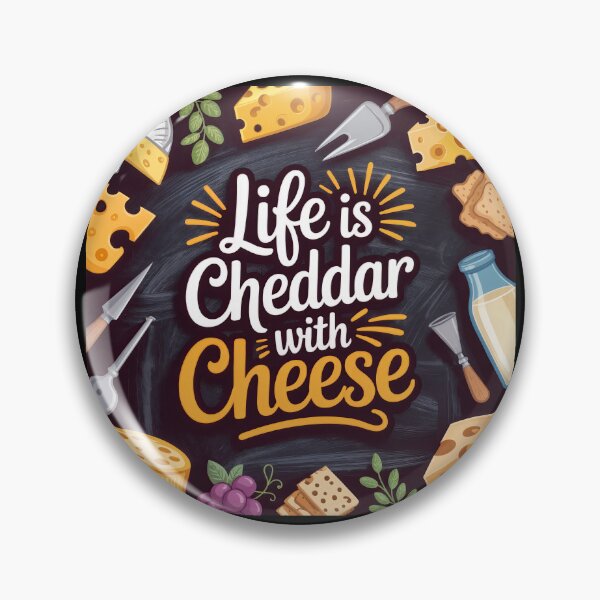 Item preview, Life Is Cheddar: A Celebration of Cheese and Charm designed and sold by ForeverPrintsOK.