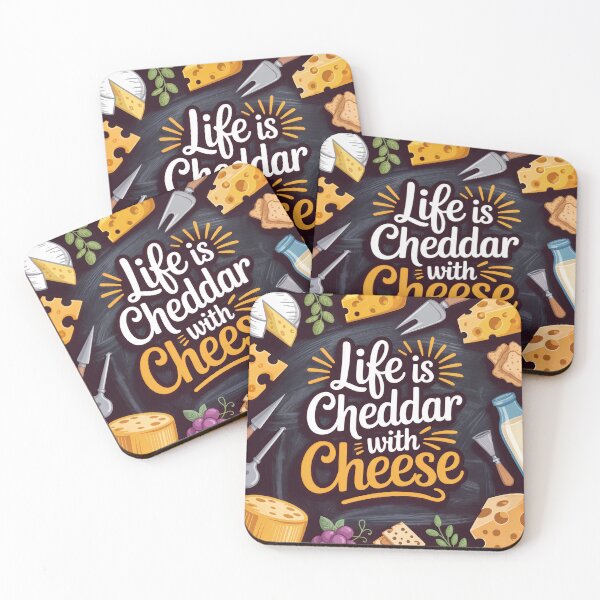 Item preview, Life Is Cheddar: A Celebration of Cheese and Charm designed and sold by ForeverPrintsOK.