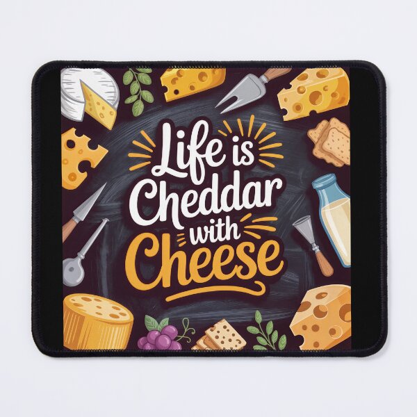 Item preview, Life Is Cheddar: A Celebration of Cheese and Charm designed and sold by ForeverPrintsOK.