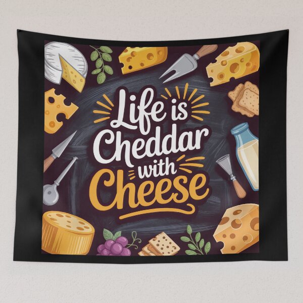 Item preview, Life Is Cheddar: A Celebration of Cheese and Charm designed and sold by ForeverPrintsOK.