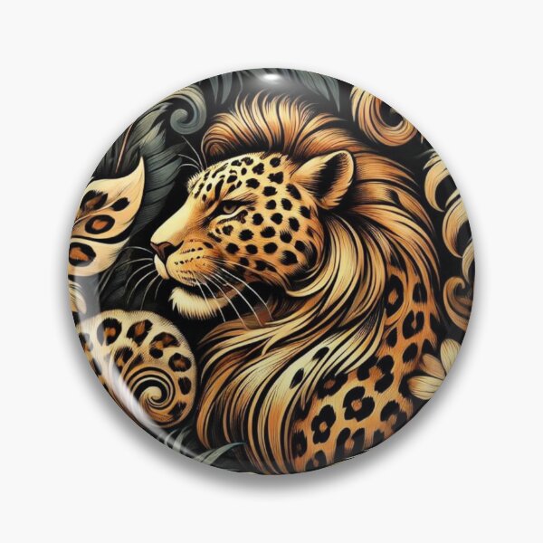 Item preview,  A vibrant leopard print pattern in brown and black. designed and sold by Right-UR.