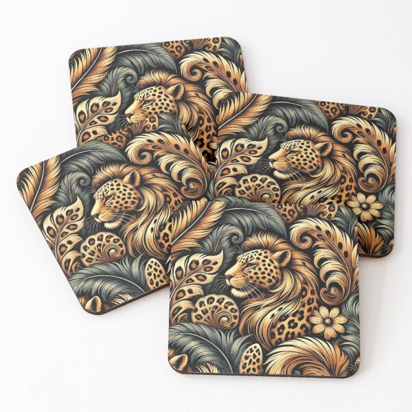 Item preview,  A vibrant leopard print pattern in brown and black. designed and sold by johnnie2749.