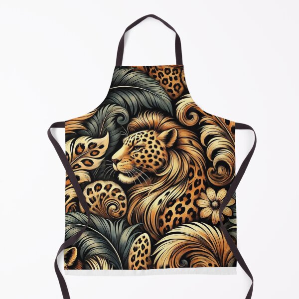 Item preview, A vibrant leopard print pattern in brown and black. designed and sold by Right-UR.