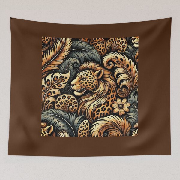 Item preview,  A vibrant leopard print pattern in brown and black. designed and sold by johnnie2749.
