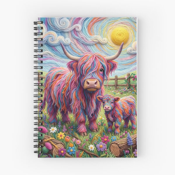 Item preview, Yarn Cow and Calf in Pasture designed and sold by Tridentulus.