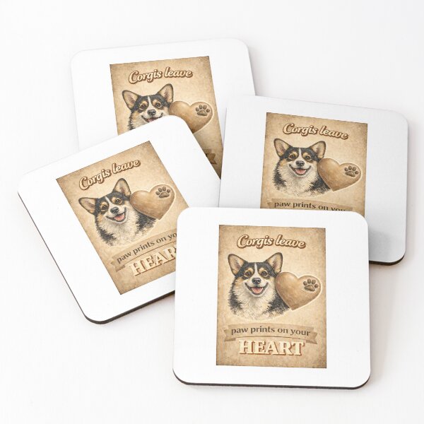 Item preview, Pembrokeshire Tricolour Corgi - Leave pawprints on your heart designed and sold by TheVallhundStop.