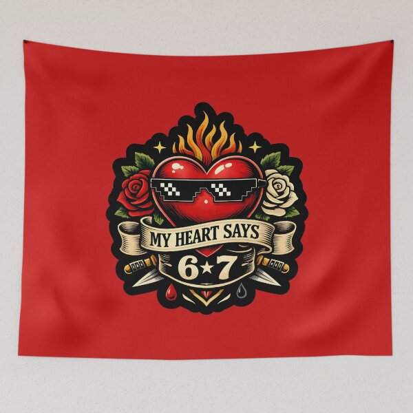 Item preview, My Heart Says 67 designed and sold by DemureArtsy.