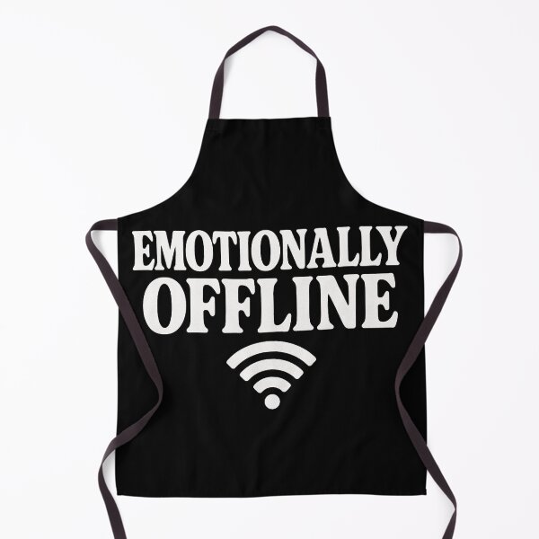 Item preview, Emotionally Offline – Introvert & Mental Health Humor Design designed and sold by WearContext.