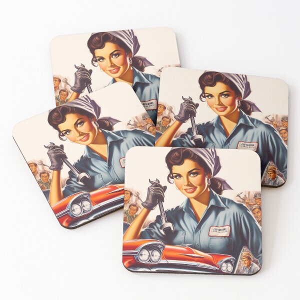 Item preview, Retro Mechanic Pin up designed and sold by PulpVintage.
