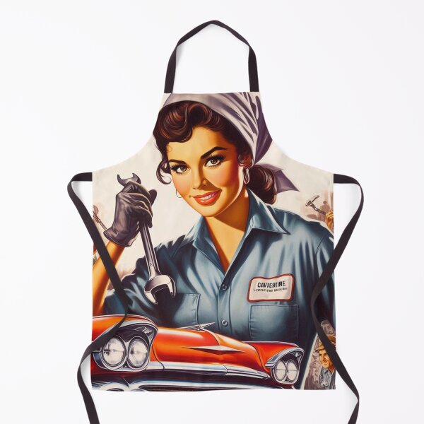 Item preview, Retro Mechanic Pin up designed and sold by PulpVintage.