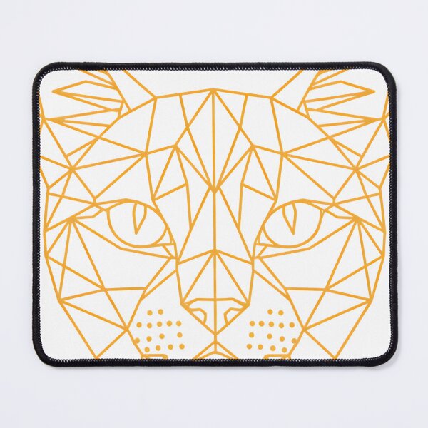 Item preview, Gold Geometric Cat Face Minimalist Vector designed and sold by Jhunell.