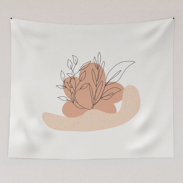 Item preview, Botanical Line Art with Organic Shapes in Earthy Tones designed and sold by NiceDigital.