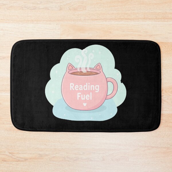 Item preview, Kawaii Reading Fuel Cat Mug - Cute Sticker for Book Lovers designed and sold by DogLord.