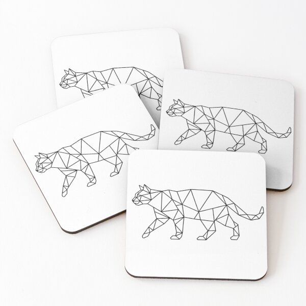 Item preview, Minimalist Walking Cat Geometric Line Art designed and sold by Jhunell.