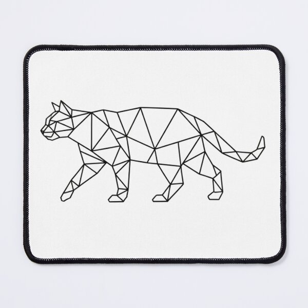 Item preview, Minimalist Walking Cat Geometric Line Art designed and sold by Jhunell.