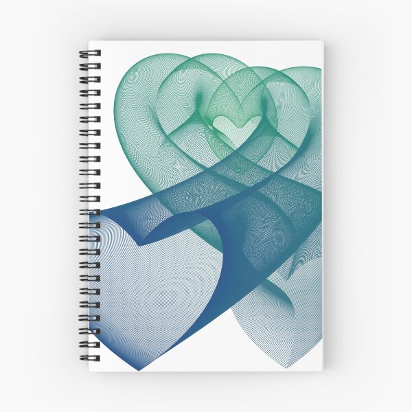 Item preview, Corazón gráfico retro azul designed and sold by Holly Norine Design.