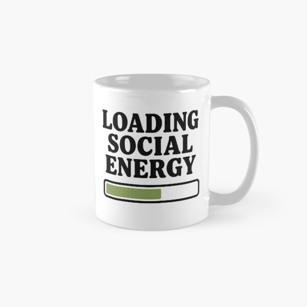 Item preview, Loading Social Energy – Introvert & Social Battery Humor designed and sold by WearContext.