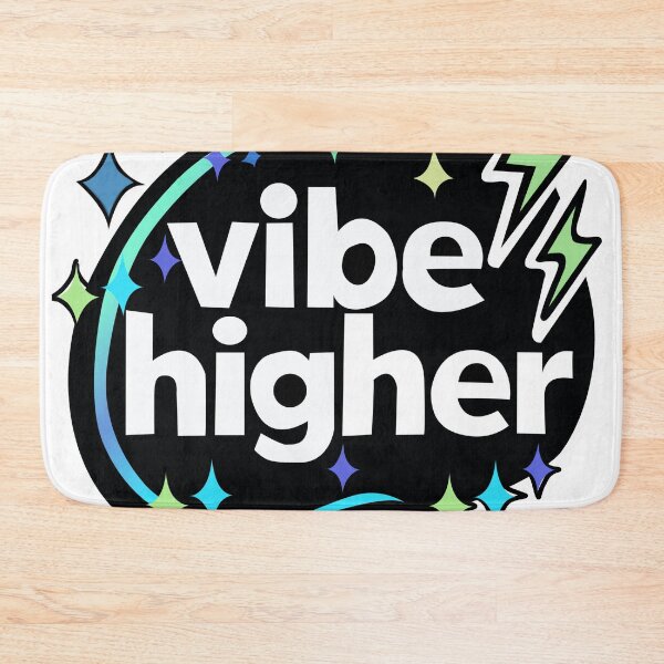 Item preview, Y2K Style "Vibe Higher" Typography Graphic with Stars and Lightning Bolts designed and sold by SvitlanaSolo.