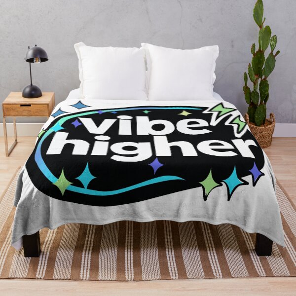 Item preview, Y2K Style "Vibe Higher" Typography Graphic with Stars and Lightning Bolts designed and sold by SvitlanaSolo.