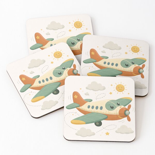 Item preview, Cute Airplane Illustration – Sweet Flying Plane Design | Nursery & Baby-Friendly Art designed and sold by kopcollage.