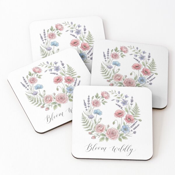 Item preview, Bloom Wildly Watercolor Floral Wreath Botanical Tee designed and sold by dooglovers.