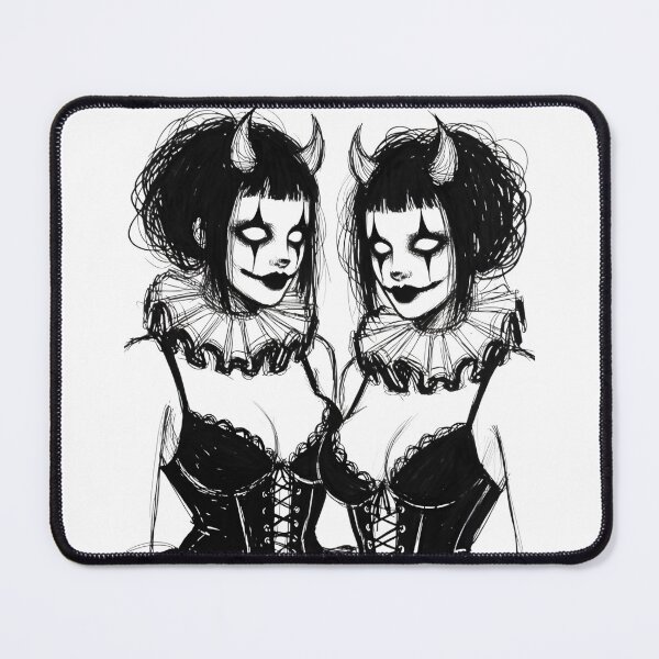 Item preview, Hellbound Twins designed and sold by Velvet Vulcan Art.