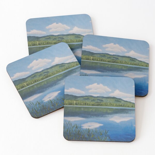 Item preview, Mountain Pond Painting Print designed and sold by Mel Katcharian.