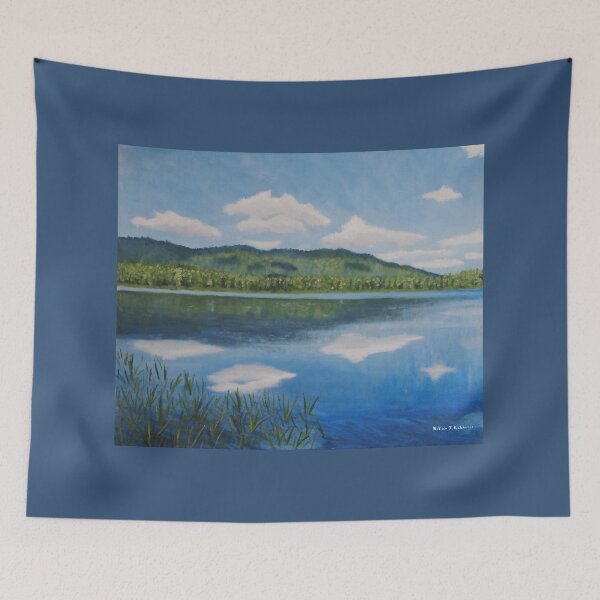 Item preview, Mountain Pond Painting Print designed and sold by Mel Katcharian.