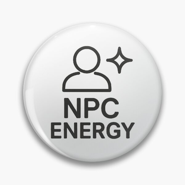 Item preview, NPC Energy – Gaming & Internet Culture Humor Design designed and sold by WearContext.