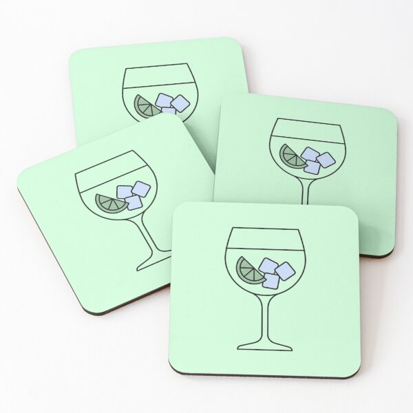 Item preview, Gin & Tonic Minimalist Illustration designed and sold by MadeInNapTime.