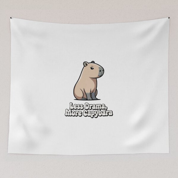 Item preview, Less Drama More Capybara designed and sold by jkrphoto.