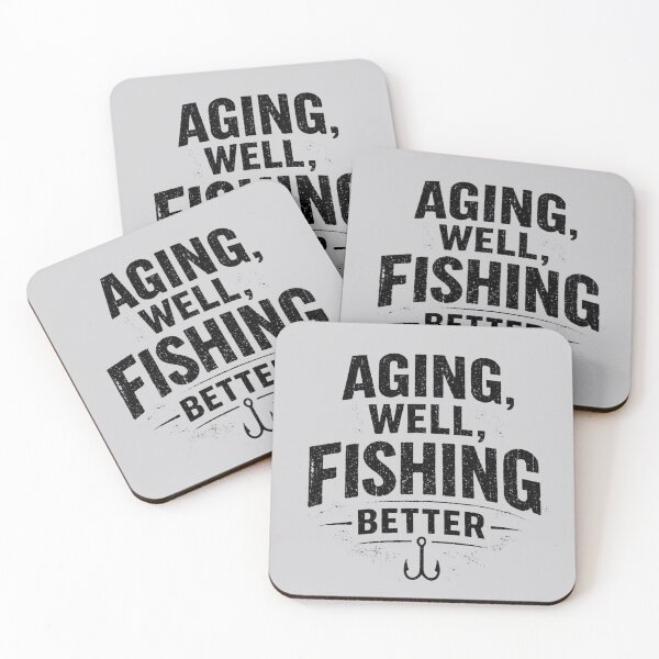 Item preview, Aging Well Fishing Better Quote designed and sold by EimSol.