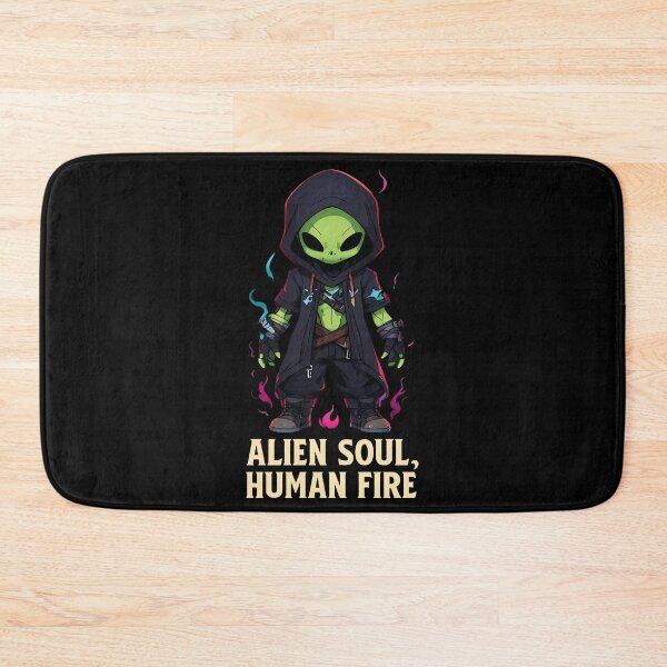 Item preview, Alien Soul, Human Fire – Cosmic Warrior with Mystical Energy designed and sold by digijob.